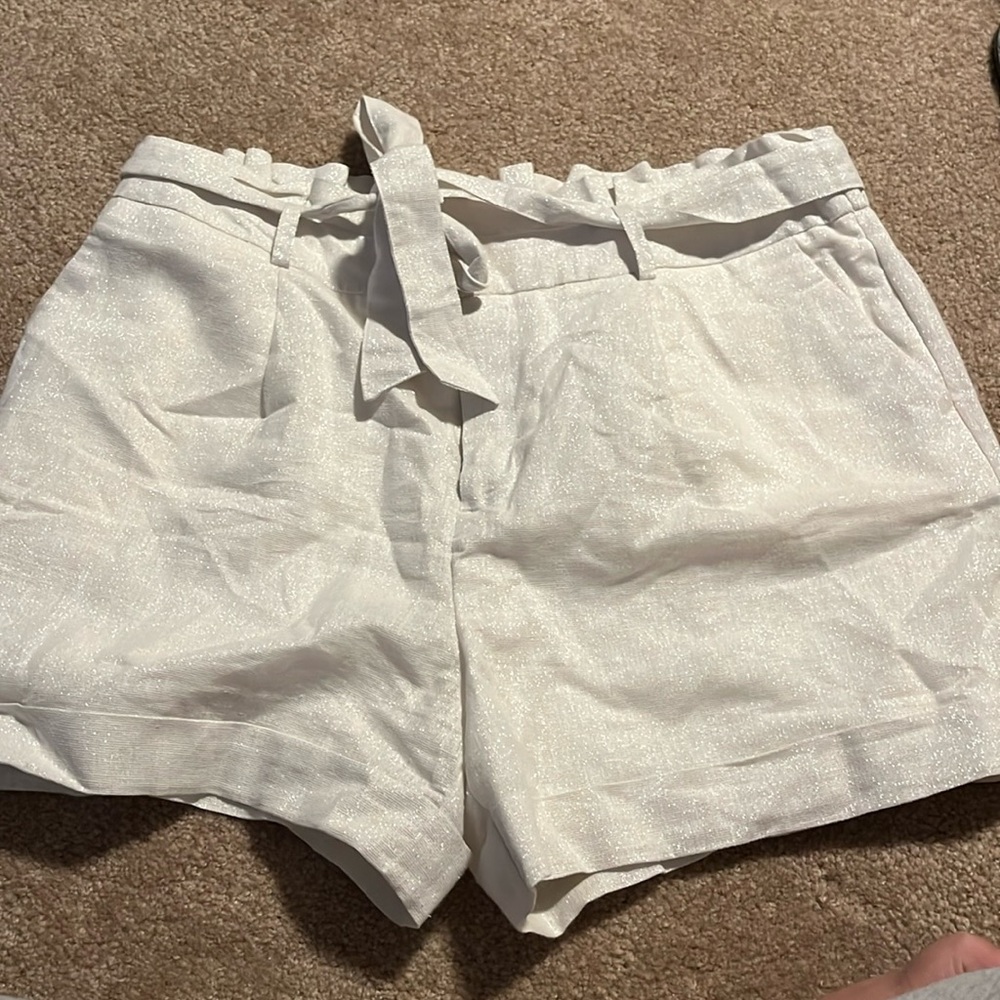 A New Day Cream Tie-Waist Shorts